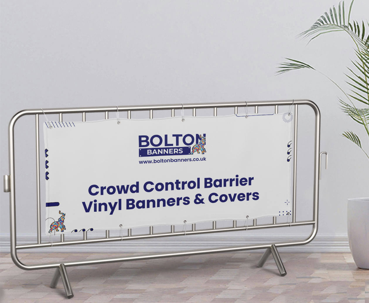 Crowd Barrier Vinyl Banners and Covers