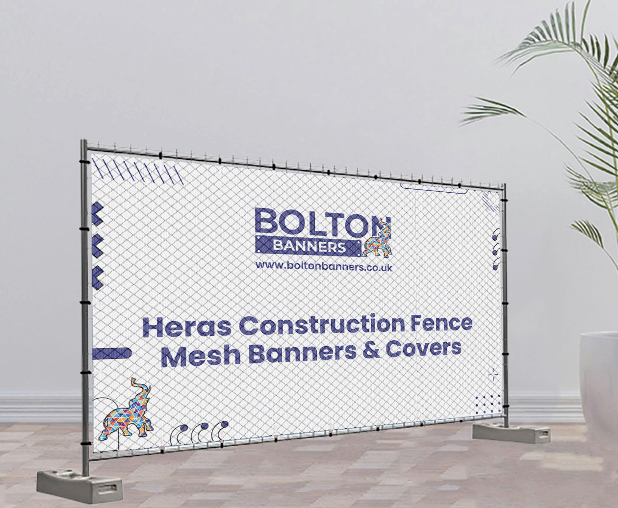 Heras Construction Fence Mesh Banners & Covers