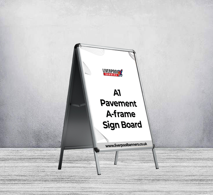 A1 Pavement A-frame Sign Board (With Printed Poster)