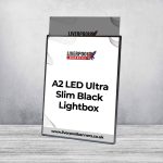 A2 LED Ultra Slim Black Lightbox