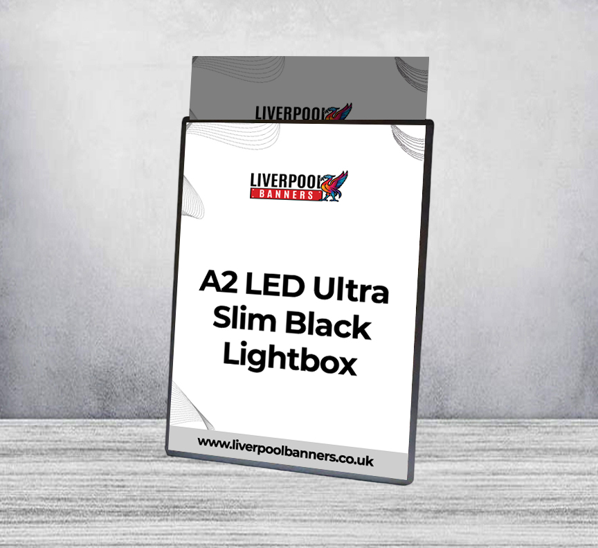 A2 LED Ultra Slim Black Lightbox