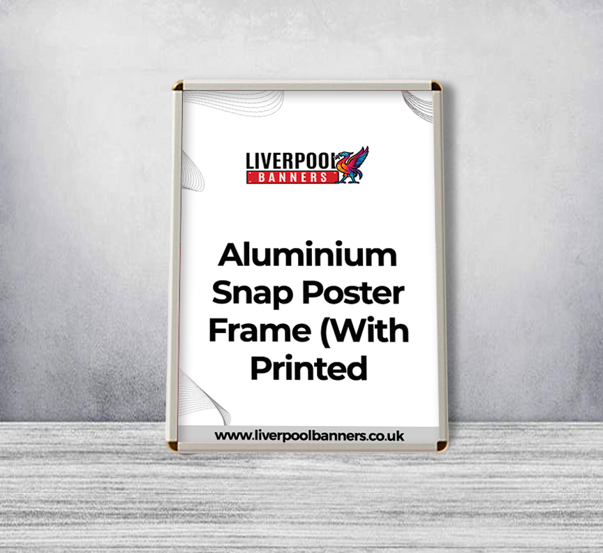 Aluminium Snap Poster Frame (With Printed Poster)