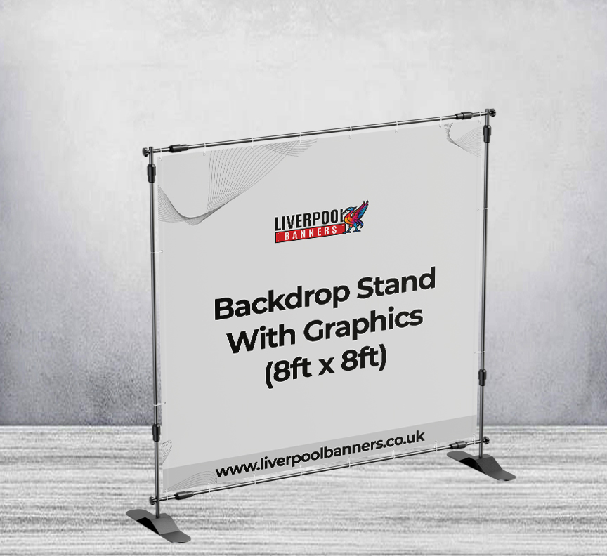 Backdrop Stand With Graphics (8ft x 8ft)