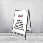 Sandwich Pavement A-frame Sign Board 900mm x 600mm (with Printed Graphics)