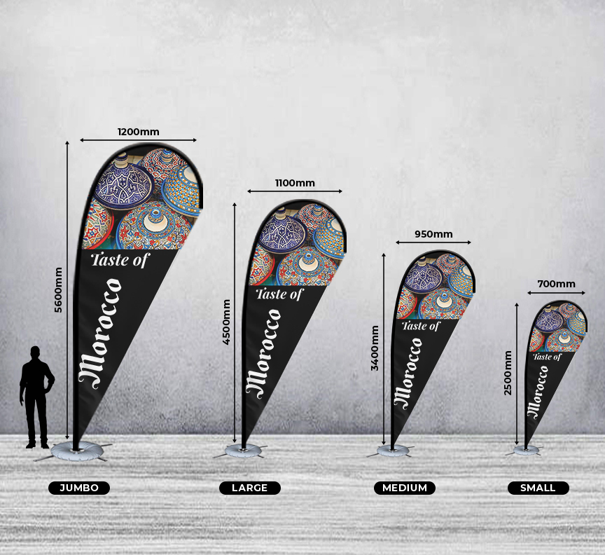 Tear Drop Flags